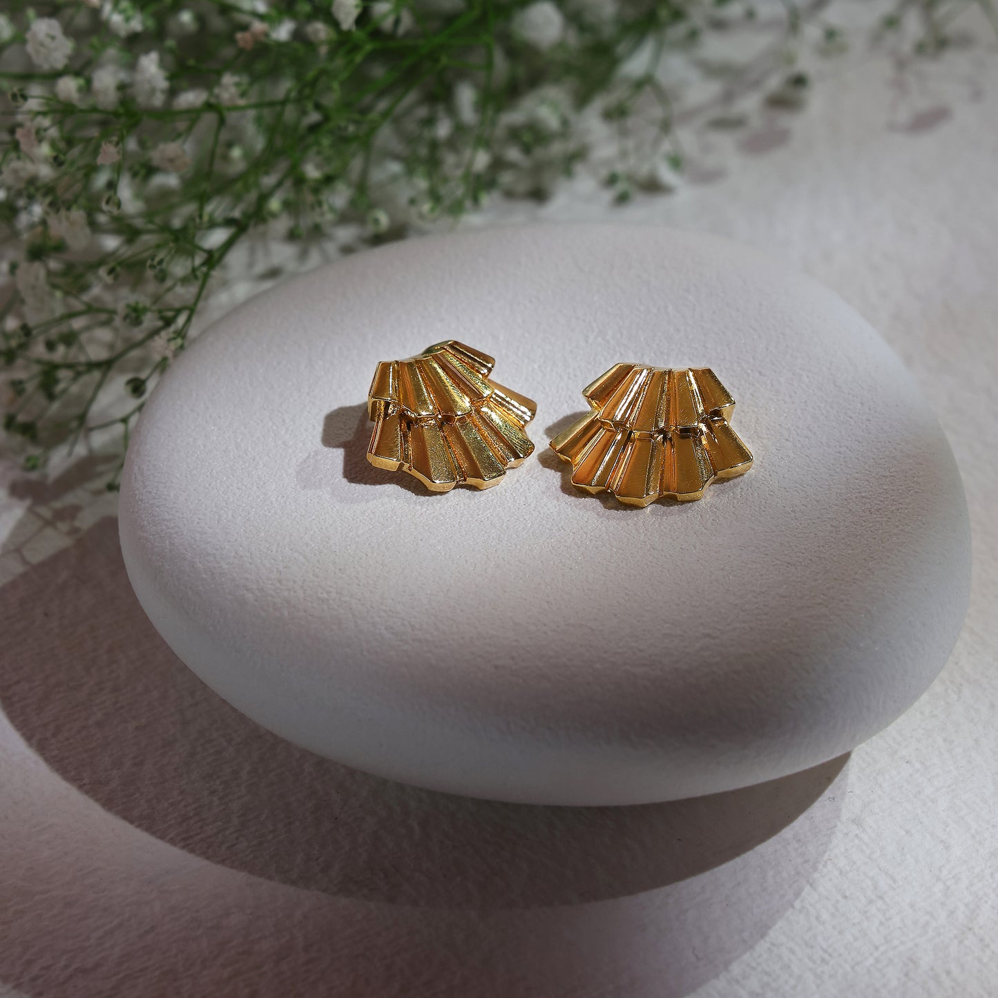 Marinegold Seashell Earrings