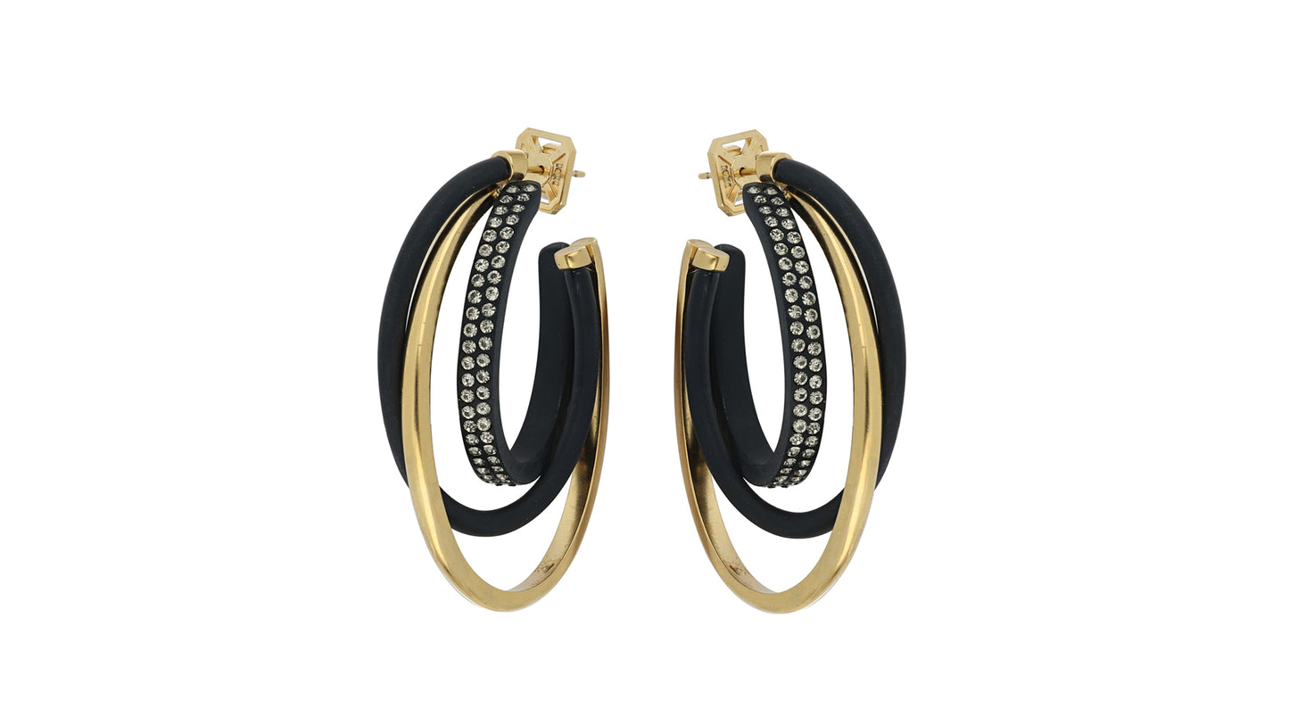 Triple Stacked Hoops