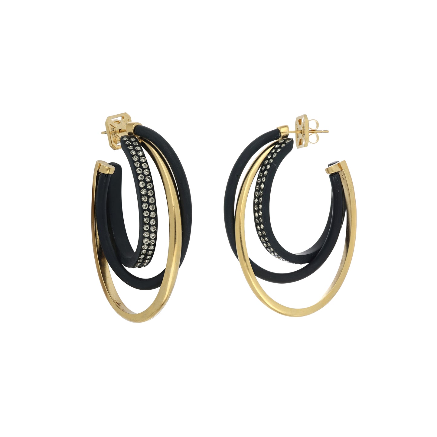 Triple Stacked Hoops